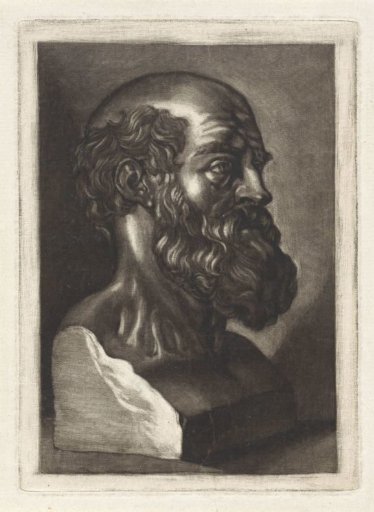 Bust of an old man with a beard
