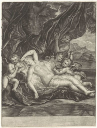 Satyr Spies on a Sleeping Nymph