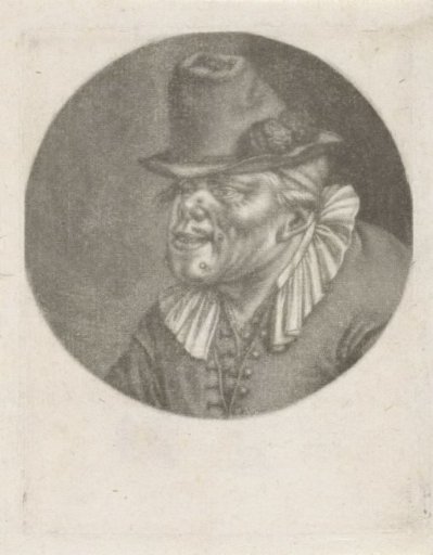 Head of a man with a hat