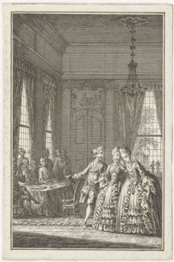 Well-to-do company in a room
