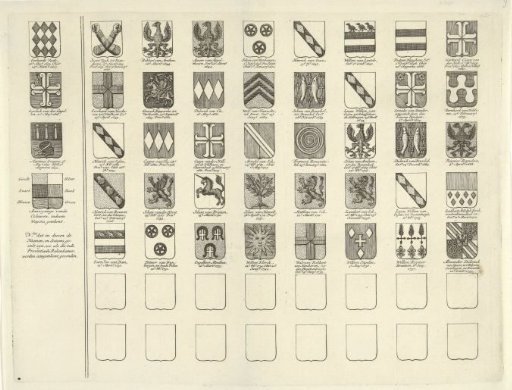 Names and arms in the principality of Guelders and the county of Zutphen, sheet middle left