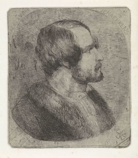 Portrait of printmaker Alexander Schaepkens