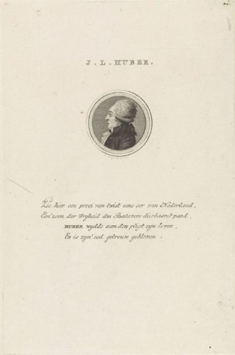 Portrait of Johannes Lambertus Huber
