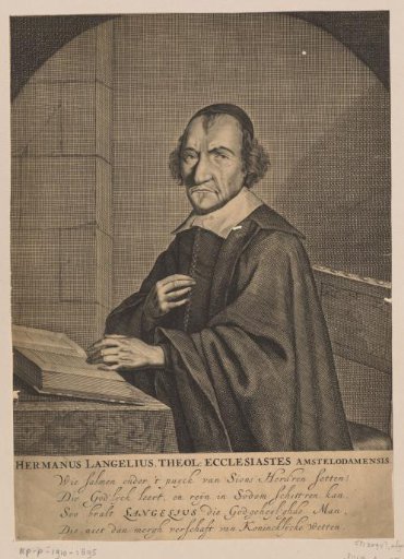 Portrait of Hermanus Langelius