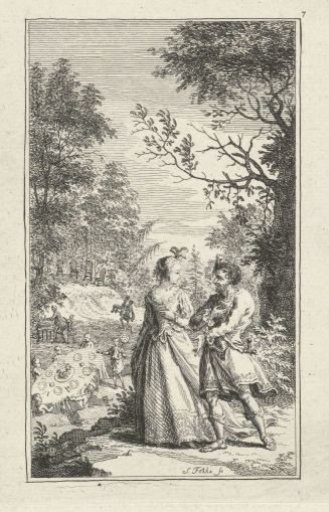 Man and woman in conversation
