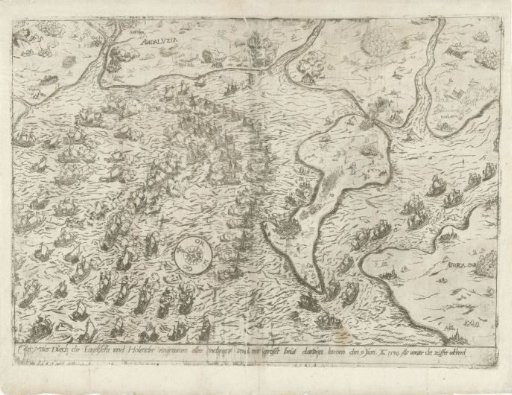 Cales Males (Cadiz) taken by the Dutch and English, 9 June 1596
