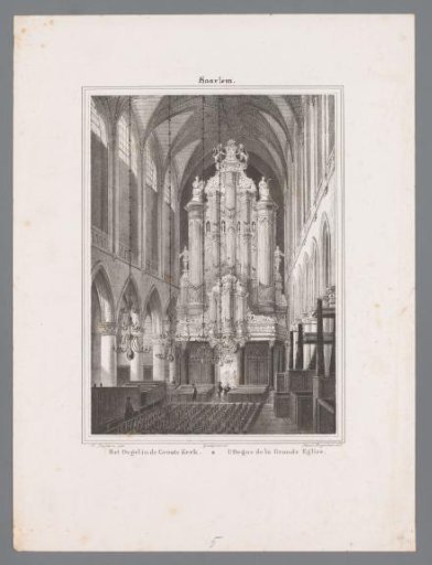 View of the organ in St. Bavo's Church