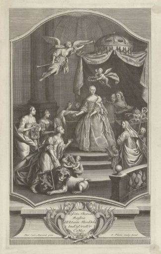 Glorification of Maria Theresia, 1744