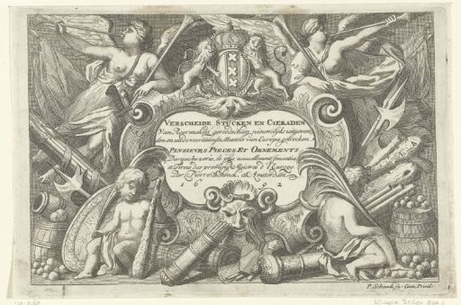 Title page: Various Pieces and Ornaments of Gunmakers / Plusieurs Pieces et Ornements d'Arquebuzerie