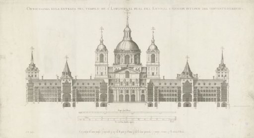 Front view of the church and monastery of San Lorenzo