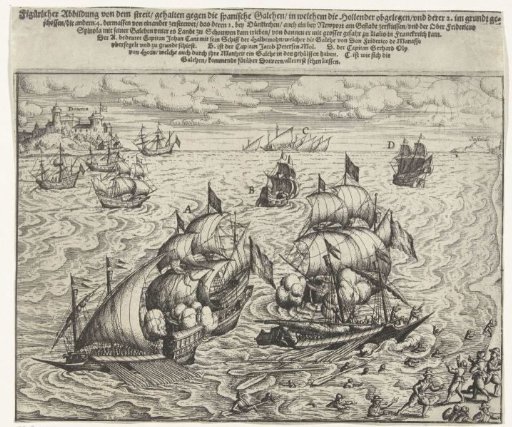 Naval Battle with the Six Spanish Galleys of Spinola, 1602