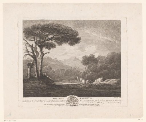 View of Trsat with Figures at a Ford