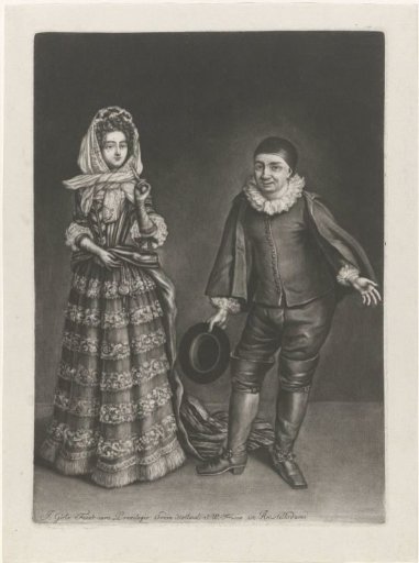 Raymond Poisson and an actress
