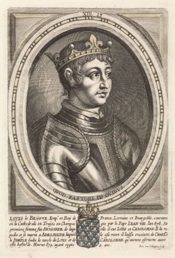 Portrait of Louis the Stammerer, King of France