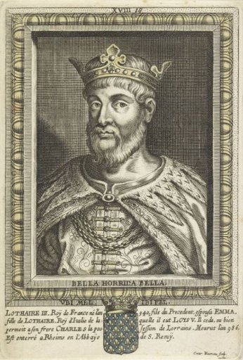 Portrait of Lothair III of France