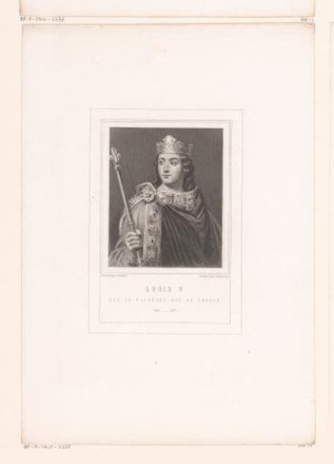 Portrait of Louis V, King of West Francia