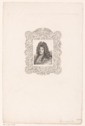 Portrait of Louis XIV in a frame