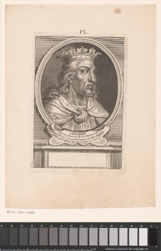 Portrait of Charibert I, king of the Franks