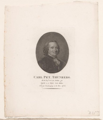 Portrait of Karl Peter Thunberg