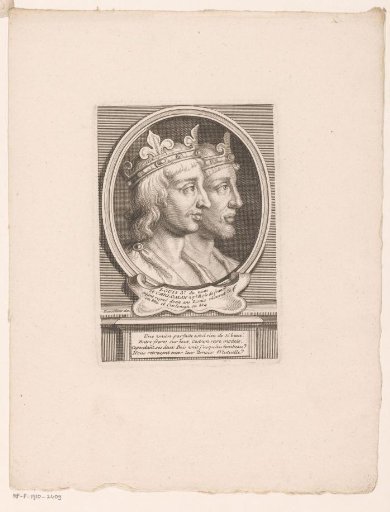 Portrait of King Louis III and King Karloman II