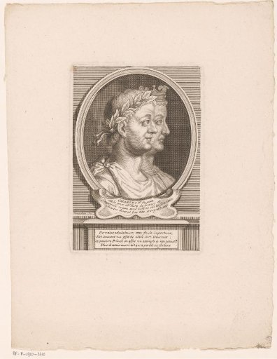 Portrait of Charles III the Fat and Louis V