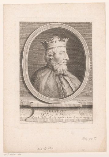 Portrait of Chilperic I of France