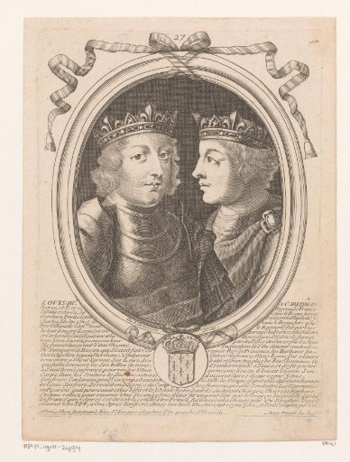 Portrait of Louis III and Carloman II