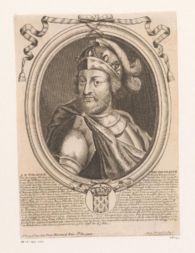 Portrait of Lothair, King of France