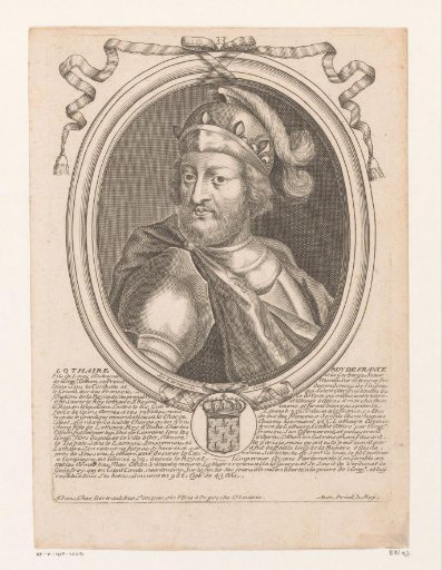 Portrait of Lothair, King of France