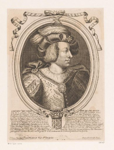 Portrait of Louis V, King of West Francia