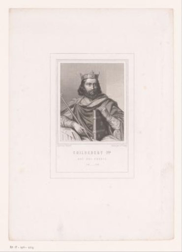 Portrait of Childebert I, King of Austrasia