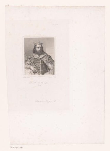 Portrait of Childebert I, King of Austrasia