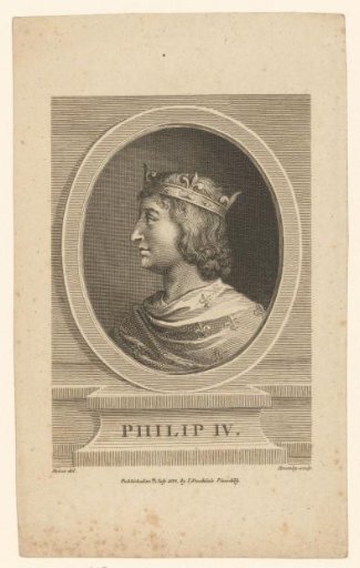 Portrait of Philip IV of France, in profile