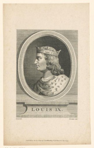 Portrait of Louis IX of France, in profile