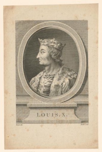 Portrait of Louis X, King of France