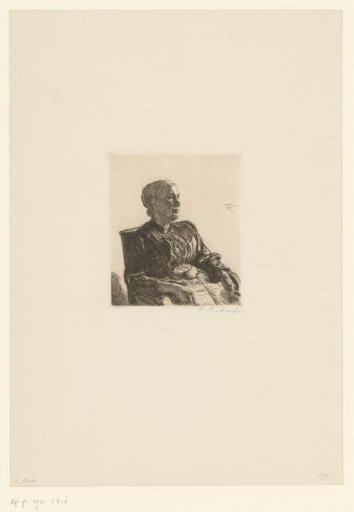 Lady seated in a chair