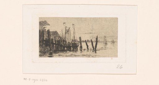 Stakes near Burcht on the Scheldt