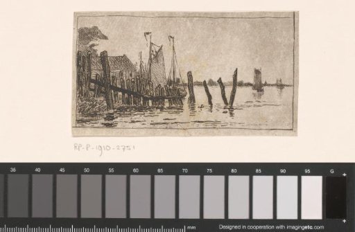 Stakes near Burcht on the Scheldt