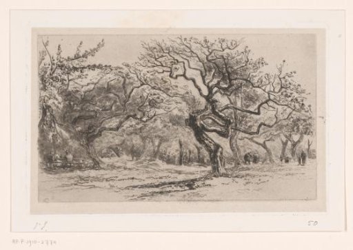 View of an orchard near Honfleur
