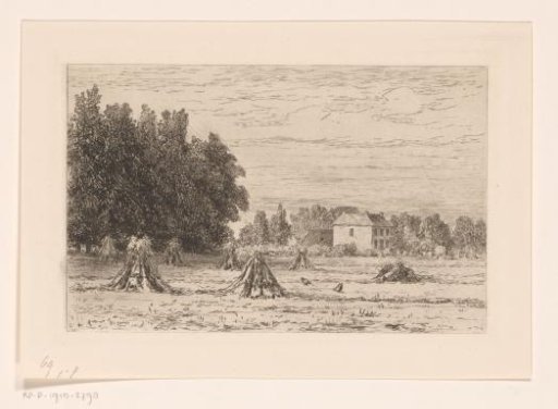 Landscape with sheaves of corn