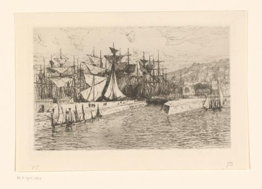 Outer harbour and docks in Honfleur