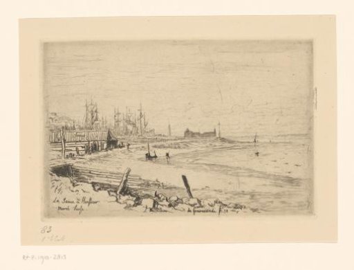 The Seine at Honfleur, low tide