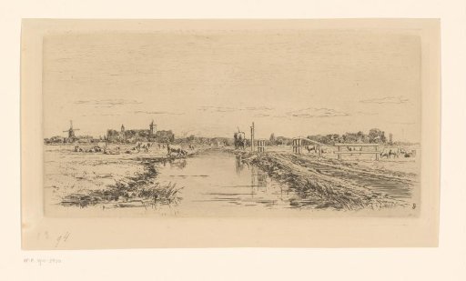 Road between Weesp and Muiden