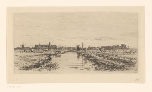 Road between Weesp and Muiden
