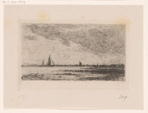 View of the Biesbosch near Dordrecht