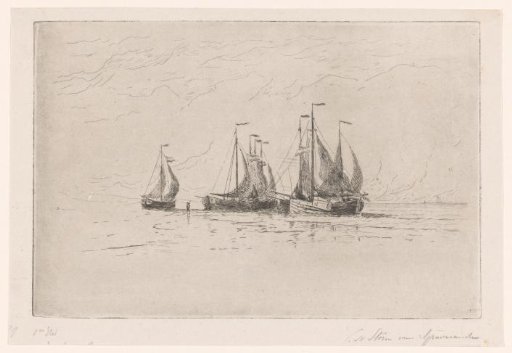 Fishing Boats on the Beach at Zandvoort