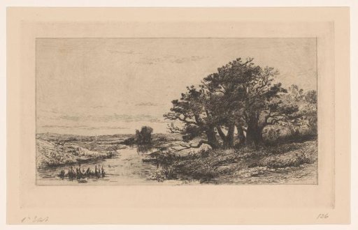 Landscape with oak trees near Wolfheze