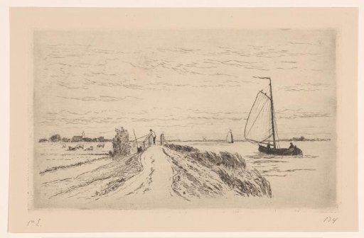 View of the Spaarne near Haarlem