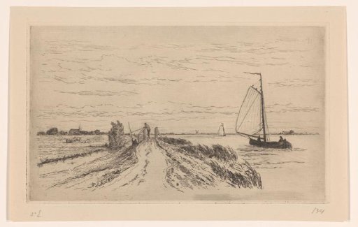 View of the Spaarne near Haarlem
