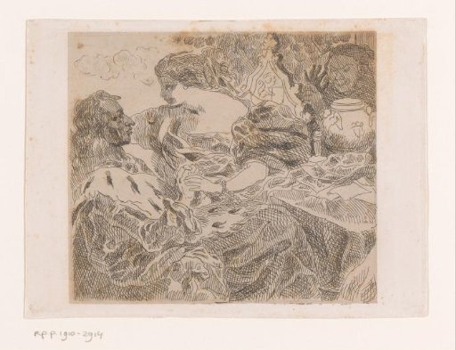 Isabella at table with Charles VI